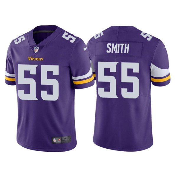 Men's Minnesota Vikings #55 Za'Darius Smith Purple Stitched Jersey